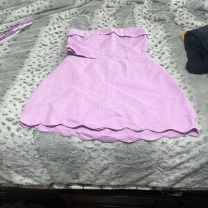 Abercrombie & Fitch Light Purple 100% Linen outfit collection